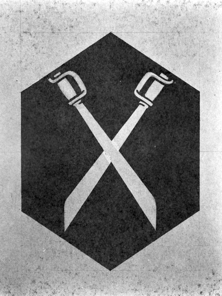 Embleem 2 gekruiste klewangs, Bestanddeelnr 8559