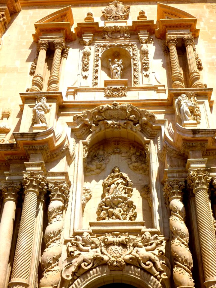 Elche - Basílica de Santa María, portada principal 05