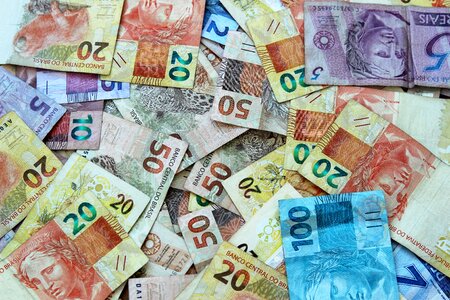 Note brazilian currency brazil