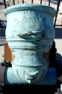 El Palomo, mortar from Morro Castle, Havana, removed in 1899 - Hearst Castle - DSC06627