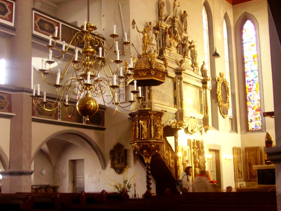 Eisenach St. Georgen Innen Kanzel 1
