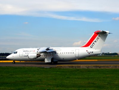 EI-RJW British Aerospace Avro RJ85 Cityjet taxiing at Schiphol (AMS - EHAM), The Netherlands, 18may2014, pic-3 photo