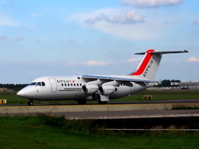 EI-RJW British Aerospace Avro RJ85 Cityjet taxiing at Schiphol (AMS - EHAM), The Netherlands, 18may2014, pic-1 photo