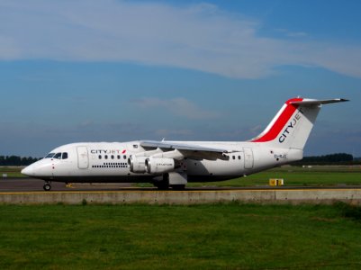 EI-RJC Avro Regional Jet RJ85 CityJet taxiing at Schiphol (AMS - EHAM), The Netherlands, 18may2014, pic-2 photo