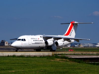 EI-RJG CityJet, AVRO RJ 85, taxiing at Schiphol (AMS - EHAM), The Netherlands, 16may2014, pic1