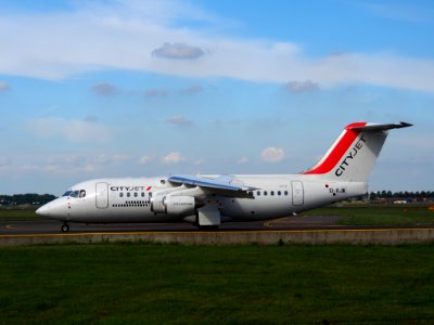 EI-RJW British Aerospace Avro RJ85 Cityjet taxiing at Schiphol (AMS - EHAM), The Netherlands, 18may2014, pic-2 photo