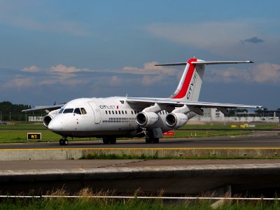 EI-RJC Avro Regional Jet RJ85 CityJet taxiing at Schiphol (AMS - EHAM), The Netherlands, 18may2014, pic-1 photo