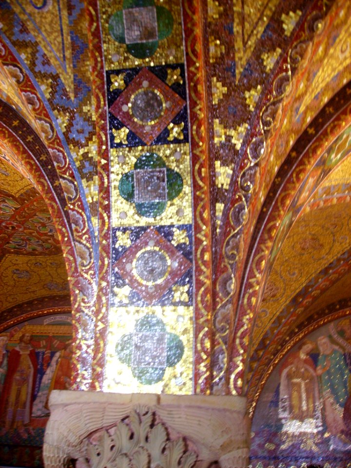Eisenach Wartburg Innen Elisabethkemenate Deckenmosaik 2