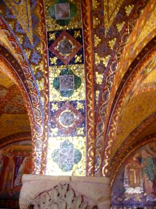 Eisenach Wartburg Innen Elisabethkemenate Deckenmosaik 2