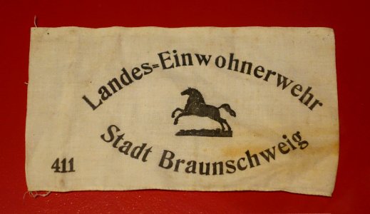 Einwohnerwehr armband, Braunschweig, 1918-1919 - Braunschweigisches Landesmuseum - DSC04739