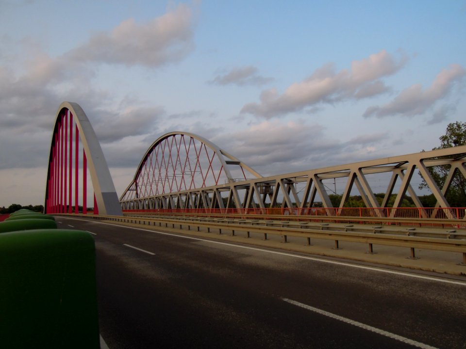 Elbebrücken südlich Wittenberg -Draufsicht nach Nord- Ende August 2018b