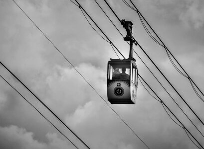 Sky black white contrast