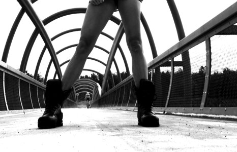 Boots feet monochrome