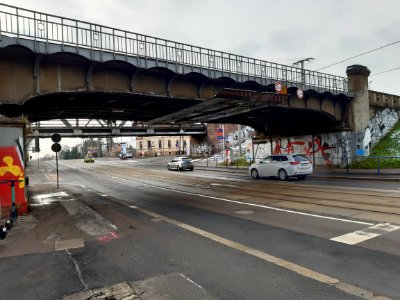 EisenbahnbrückeRosengarten Halle