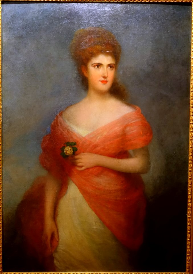 Elisa Wilfrida, daughter of Visconde Meneses, by Visconde de Meneses, 1877-1878, oil on canvas - Museu Nacional de Soares dos Reis - Porto, Portugal - DSC00687