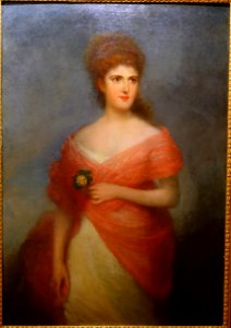 Elisa Wilfrida, daughter of Visconde Meneses, by Visconde de Meneses, 1877-1878, oil on canvas - Museu Nacional de Soares dos Reis - Porto, Portugal - DSC00687