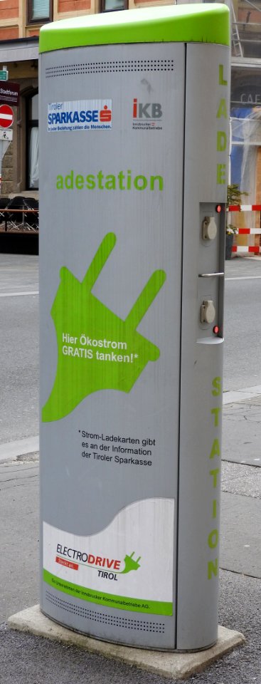 Electric vehicle charging station Innsbruck