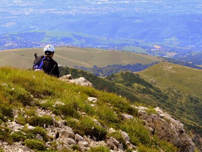 Mountain landscape hiking