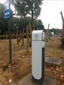 Electric vehicle charging station in Drongen, Begium - 3