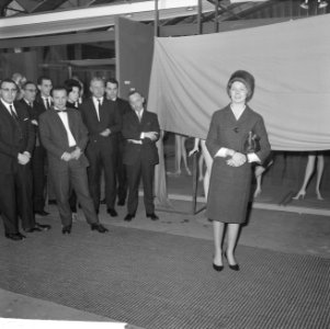 Elisabeth Mooy opent textielbeurs in RAI te Amsterdam, Bestanddeelnr 914-7312