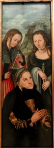 Elector Frederic the Wise of Saxony with Saints Ursula and Genevieve by Lucas Cranach the Elder - Statens Museum for Kunst - DSC08166 photo
