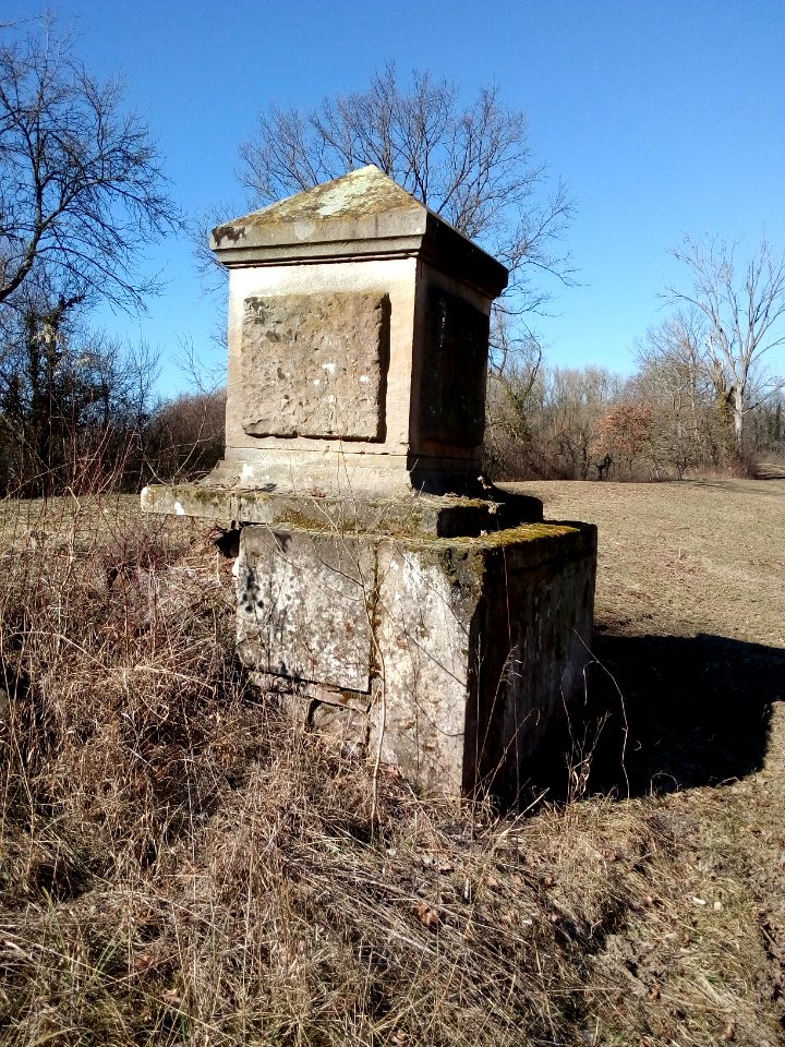 Elisabethenwörth, Rheininsel Ceylon, Denkmal Besuch Kurfürst (2)
