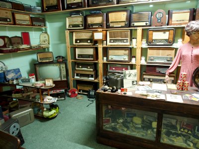 Electronica shop uit de jaren 1930-1960