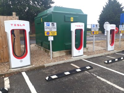 Electric vehicle charging station in Grantham - 1