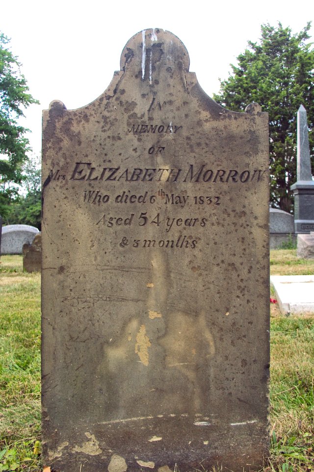 Elizabeth Morrow Tombstone, Hiland Cemetery, 2015-08-17, 01