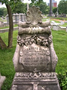 Eliza Burd Blair Thaw Grave, Allegheny Cemetery, 2015-06-19, 02
