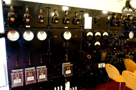 Electrical panel by Metropolitan-Vickers Electrical Co Ltd, 1926 - Waddesdon Manor - Buckinghamshire, England - DSC07603