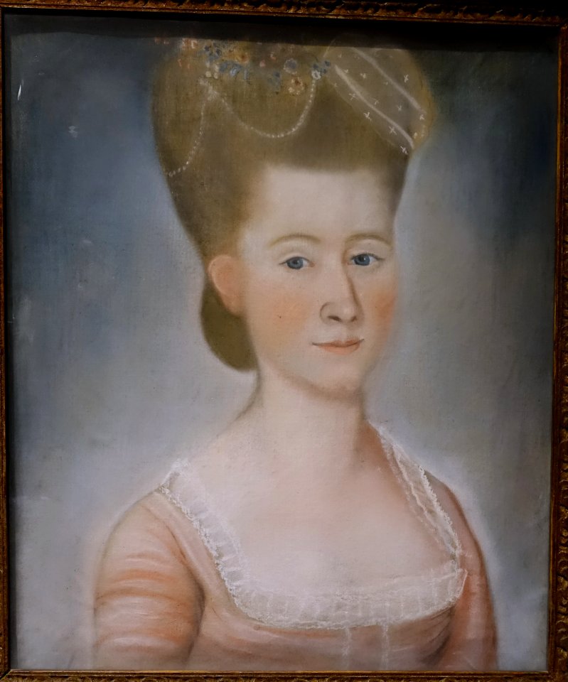 Elizabeth Rogers Low by Benjamin Blyth, c. 1786, pastel - Cape Ann Museum - Gloucester, MA - DSC01064