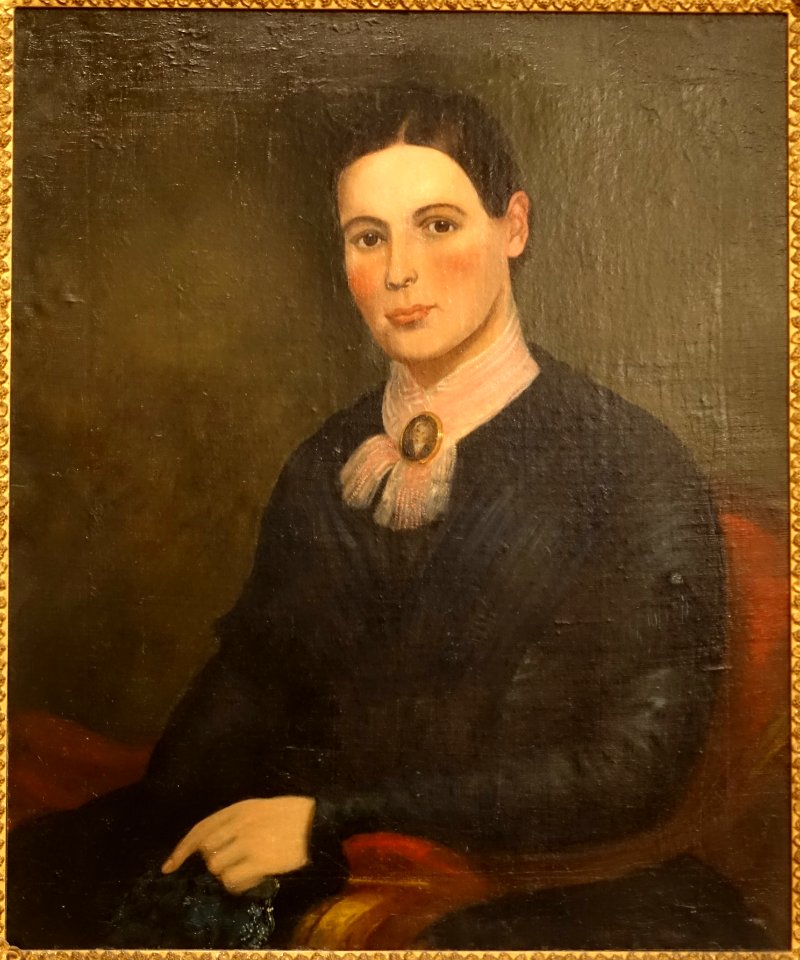 Eliza Barney Babbitt (1805-1891) by Bass Otis, 1849, oil on canvas - Old Colony History Museum - Taunton, Massachusetts - DSC03744