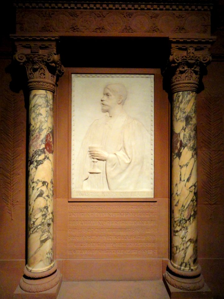 Elijah Winchester Donald memorial, sculptor Bela Pratt - Trinity Church, Boston - DSC09257