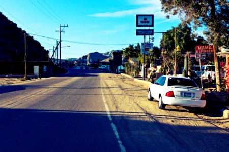 El Rosario, BC Mexico from highway