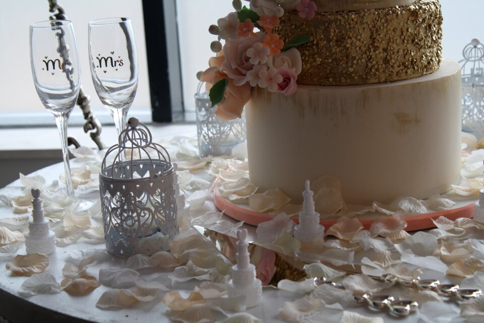 Wedding cake marriage celebration