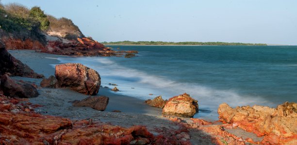 El Yaque Beach long exposition photo