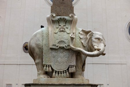 Elephant and Obelisk (Pulcino della Minerva) - Piazza della Minerva, before Santa Maria sopra Minerva - Rome, Italy - DSC09707