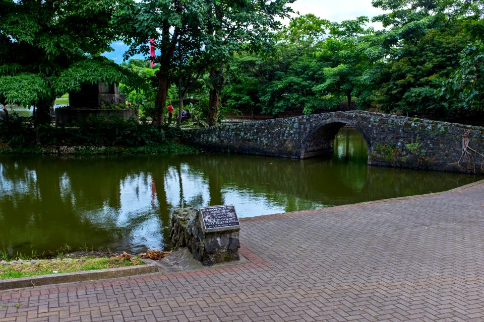 El lago del parque de la paz