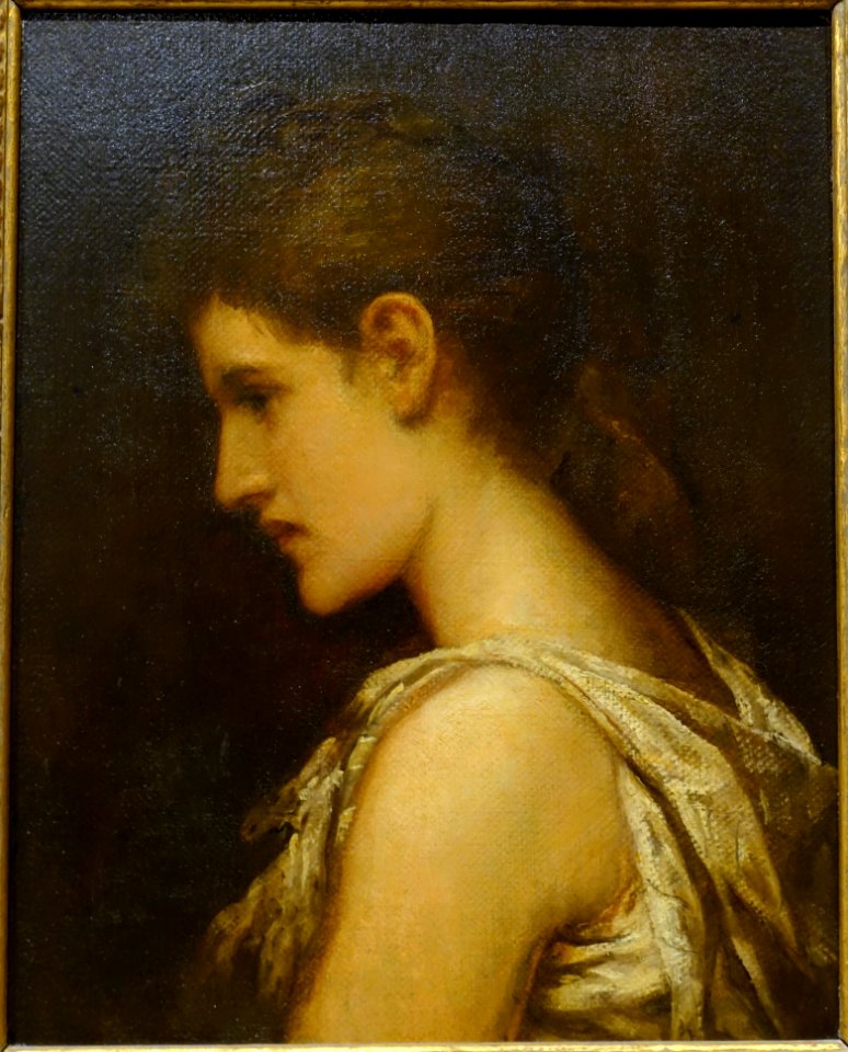 Elaine by William Morris Hunt, 1873-1874, oil on canvas - Bennington Museum - Bennington, VT - DSC09054