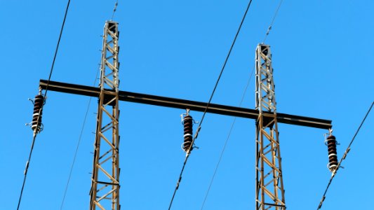 Electricity pylons in Häggvall 5