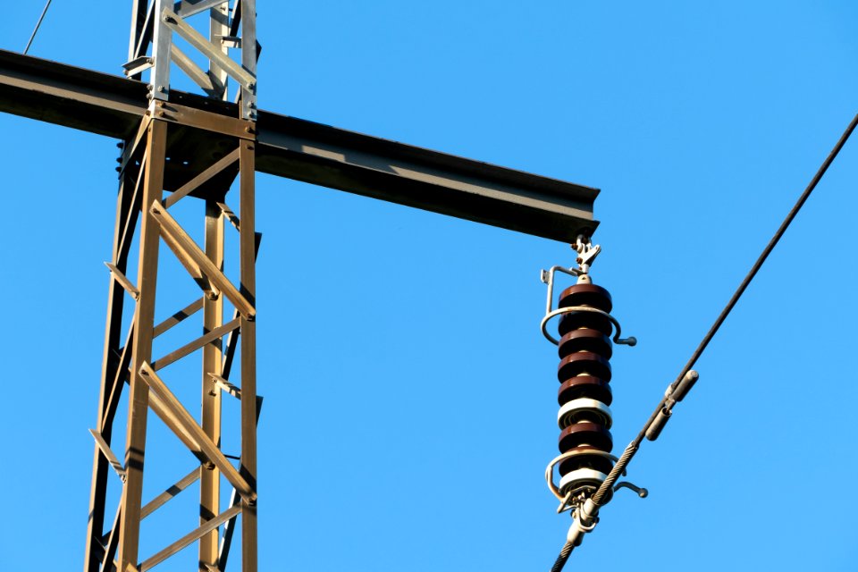 Electricity pylons in Häggvall 6