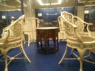 Elephant tusk chairs