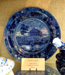 Early View of Nahant Hotel, Boston, plate, undated - Joseph Allen Skinner Museum - DSC07753
