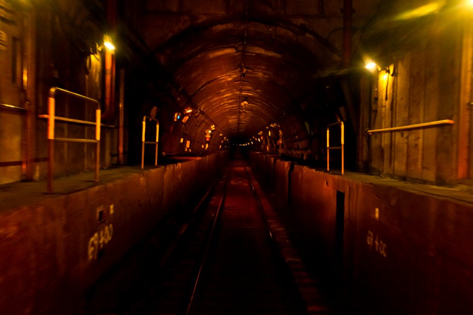 East River tunnel going west