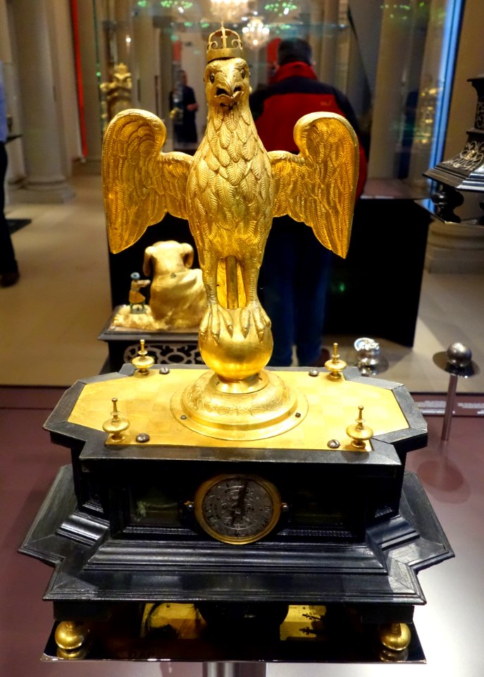 Eagle with Crown automaton, Augsburg, c. 1635 - Mathematisch-Physikalischer Salon, Dresden - DSC07911