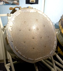 EAR Antenna, Electronically Agile Radar, Westinghouse, 1972-1979, designed for B-52 and FB-111 - National Electronics Museum - DSC00380