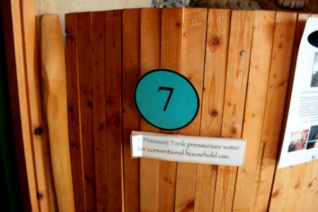 Earthship museum 7 pressure tank