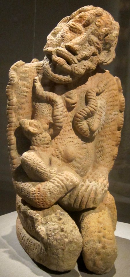 Earthenware maternity scene, Djenné, inland Niger River Delta, 1100-1400