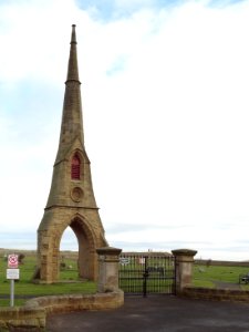 East Cemetary Entrance Screen And Chapel Spire
